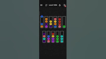 ball sort color water puzzle level 1006