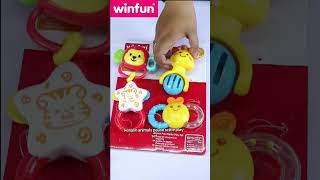 W000634 Winfun Animal Pals Rattle Play Set  #mainan #toy #toys #mainanedukasi #baby #mainananak #kid