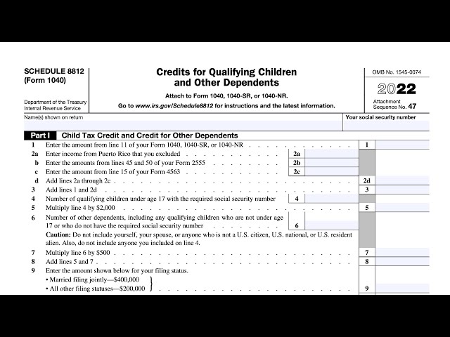 Credit Limit Worksheet A Walkthrough (Schedule 8812) - YouTube Credit Limit Worksheet A Walkthrough (Schedule 8812) - YouTube