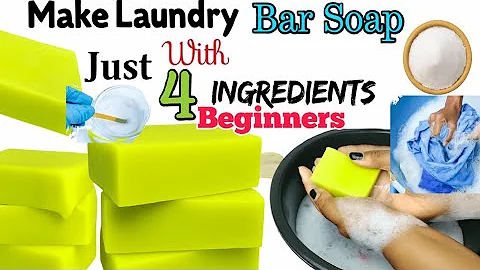 Easy High Foaming Laundry Bar Soap Recipe for Beginners 🧼 | For Commercial Purposes &  Personal Use.
