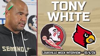 Tony White FSU Louisville Press Conference 10-6-26 | FSU Football | Florida State | Warchant TV