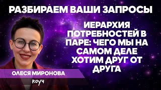 картинка: Потребности мужчины и женщины в личных отношениях