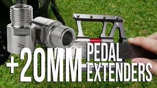 Bicycle Pedal Extenders Installation +20mm