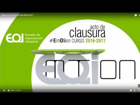 Acto de clausura curso académico 2016-2017