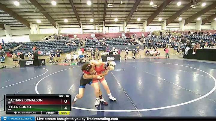 78 Lbs Semifinal - Zachary Donalson, OK Vs Tyler C...