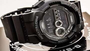 Casio GSHOCK GD100-1B REVIEW | How To Set Time | LIGHT DISPLAY