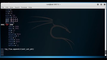 Create complete tcp flow of packets using scapy - part6