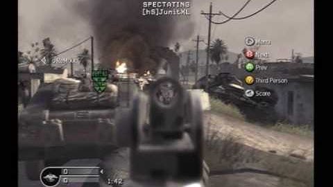 Call of Duty 4 clutch video 1v4