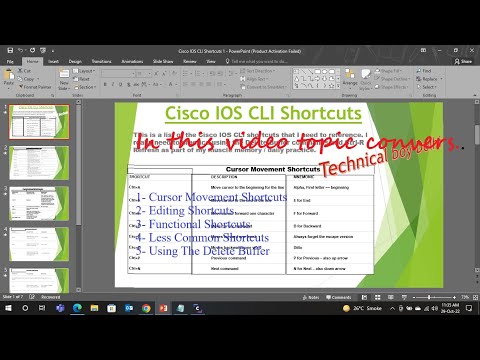 Basic Cisco IOS CLI Shortcuts || CLI Command Line Interface useful Cisco ios || With PPT Video 2022