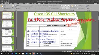 Basic Cisco IOS CLI Shortcuts || CLI Command Line Interface useful Cisco ios || With PPT Video 2022