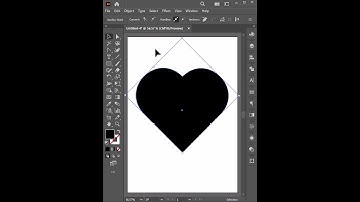 How to design a heart shape in Adobe Illustrator real quick #shorts  #short  #illustratorstutorial