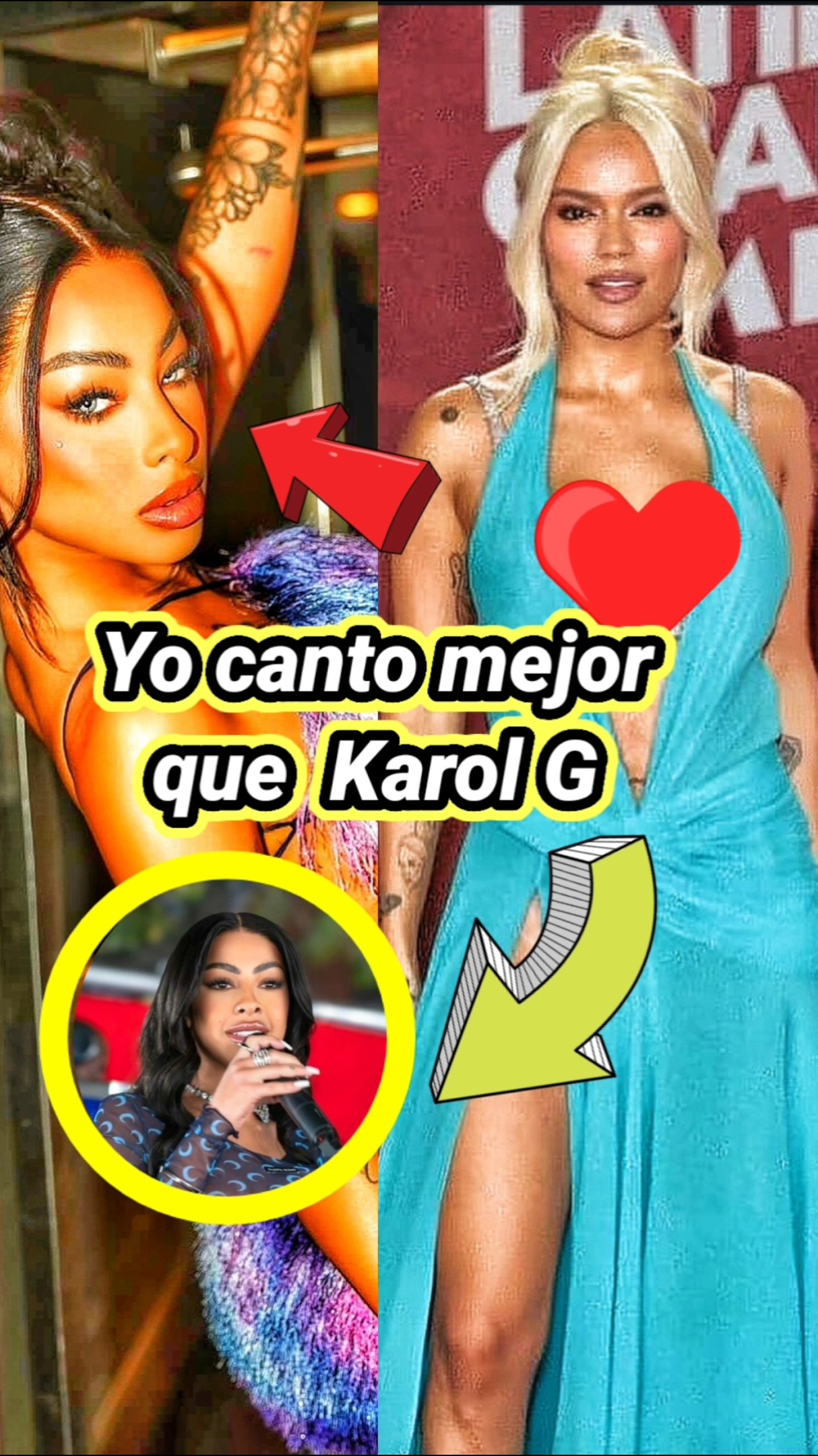 Así canta Yailin y Karol G en concierto. #karolg #Yailin