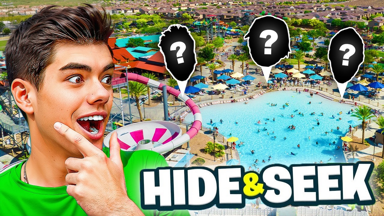 EXTREME HIDE AND SEEK IN A WATERPARK!