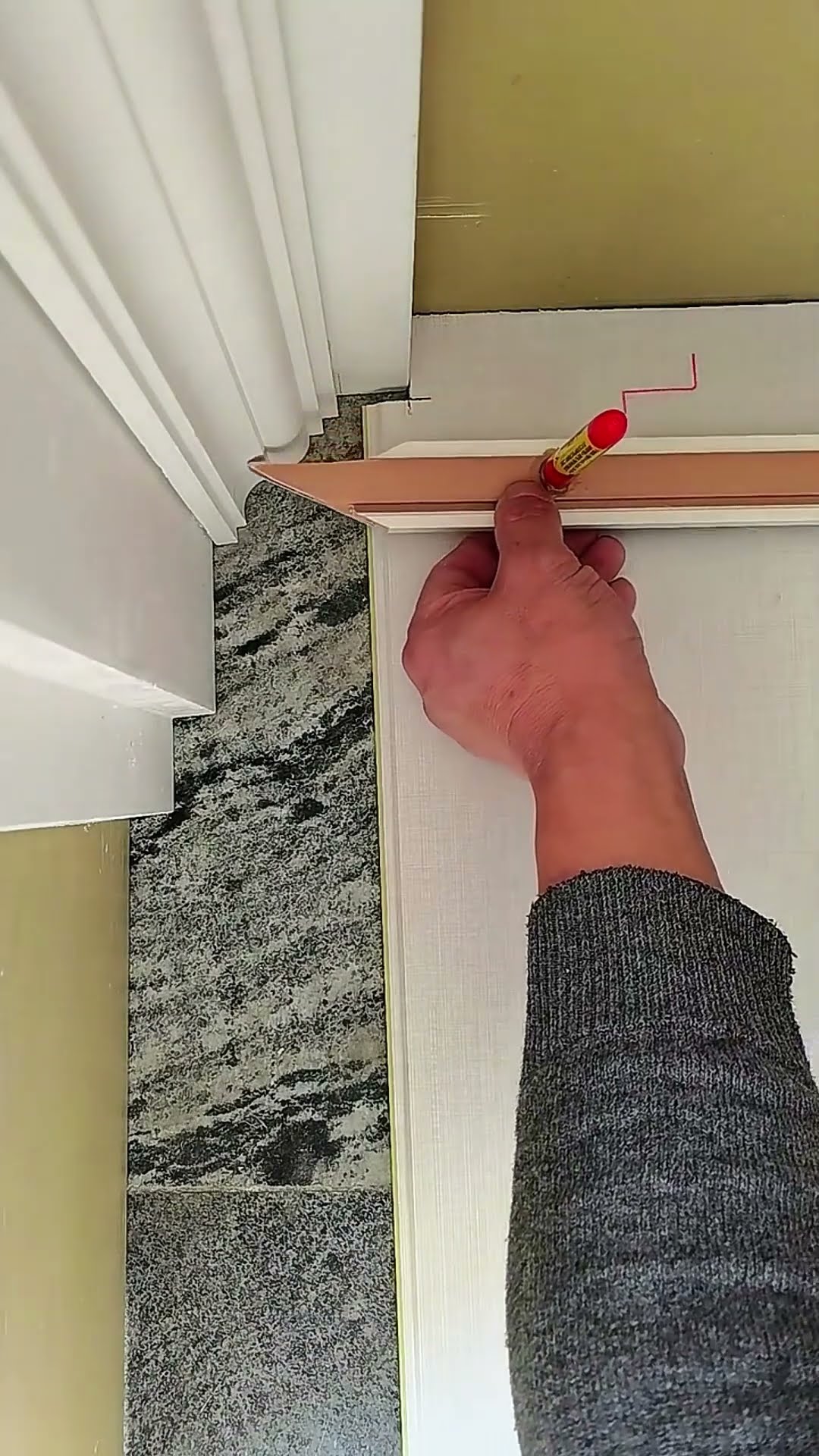 Irregular corner cutting process- Good tools and machinery make work easy