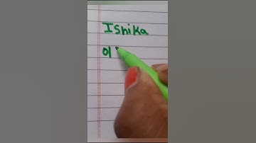 How to write your name in Korean🇰🇷(ISHIKA)💐#shortsfeed #shortvideo #learnkorean #koreanlanguage #bts