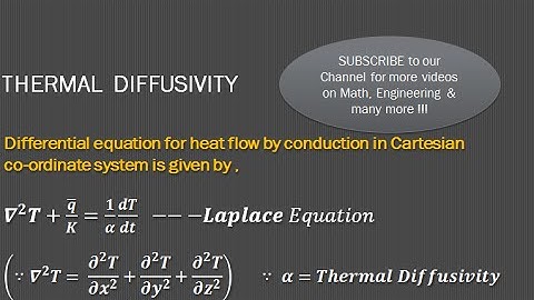 Thermal Diffusivity in Heat Transfer - GATE  exam preparation video