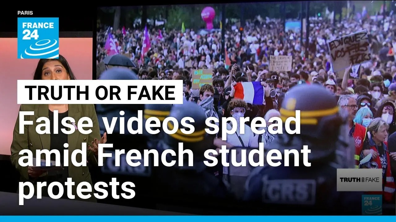 No, the French army did not deploy tanks against protesting students • FRANCE 24 English