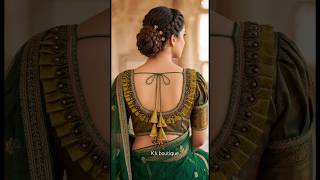 🥀😲blouse ke popular and unique back neck design ideas #trending #blouse#ytshorts #bridal #bahidesign