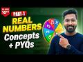 Real Numbers Chapter 🔢 |  Class 10 Maths 2026 | Concepts + PYQs | Part-1