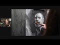 Painting charcoal portraits  michelle dunaway