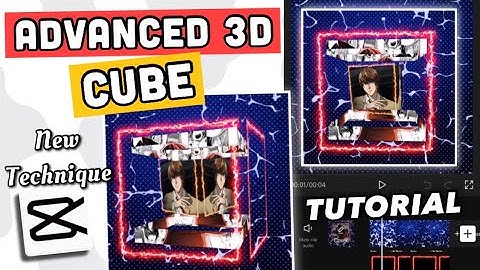 ADVANCED CUBE CAPCUT TUTORIAL | CUBE TUTORIAL TRANSITION CAPCUT | 3D MOVING PHOTO CUBE TUTORIAL | KG