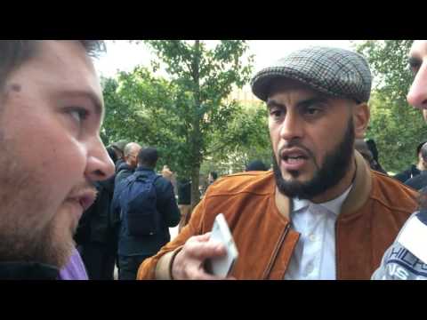 Part 1 - THE WILL OF GOD. Br Ibrahim and Mohammed debate Chris. Speakers Corner