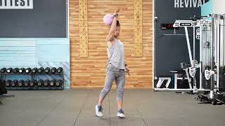 Alternating Kettlebell Clean to Rotational Press