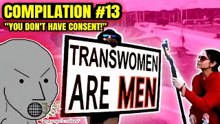 Details 'Transwomen Are Men' Sign Reaction Compilation #13 | First Amendment | MIDWEST AUDIT News