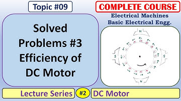 09 Solved Problems - Efficiency of DC Motor