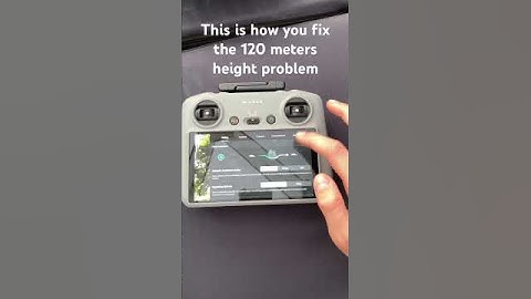 Dji mini 4 pro height problem