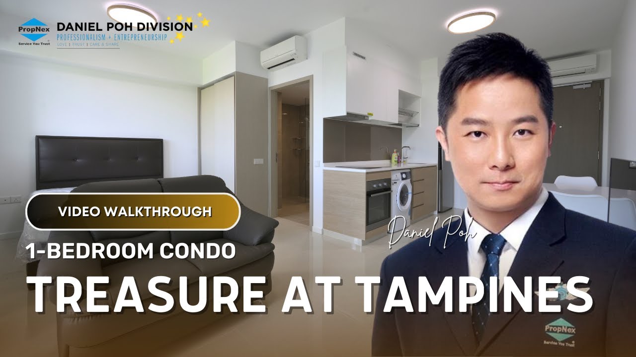 Treasure at Tampines 1-Bedroom Condo Video Walkthrough - Daniel Poh