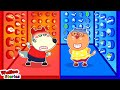 Kat Plays Hot vs Cold 100 Mystery Buttons Challenge ⭐️ Funny Cartoon For Kids @KatFamilyChannel