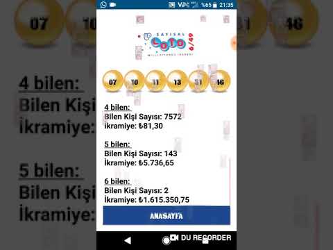 7 Aralık 2019 Sayısal Loto Sonuçları 
