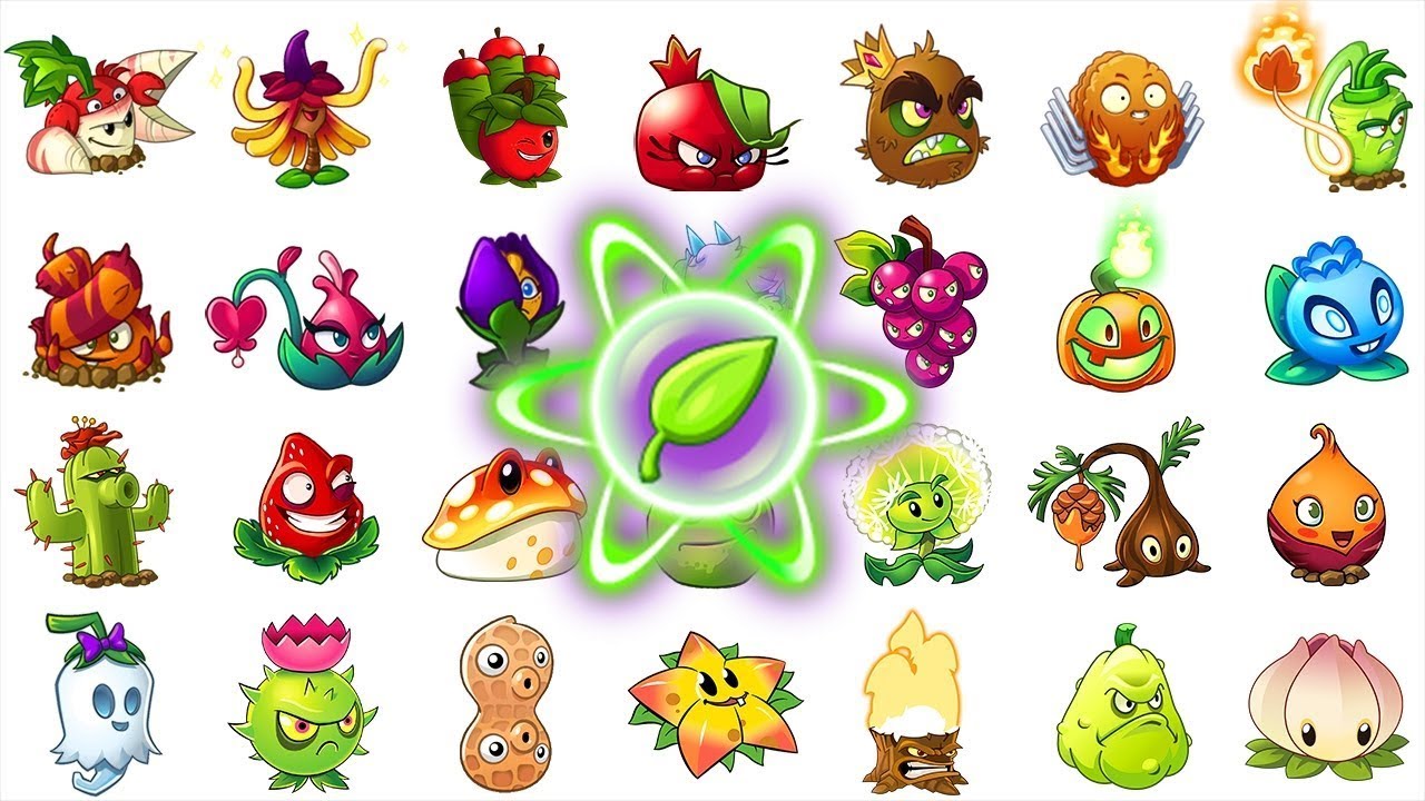 Как нарисовать растения из игры растения против зомби 2