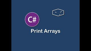 print arrays in c#