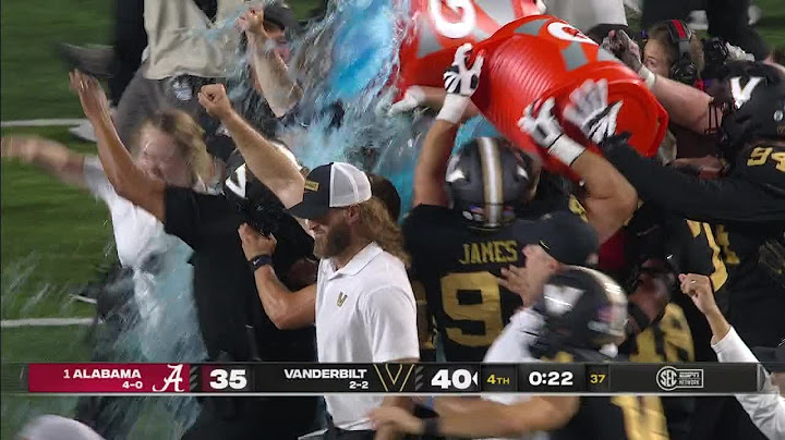 VANDERBILT (+1000) UPSETS NO. 1 ALABAMA IN WEEK 6 😱 | ESPN BET