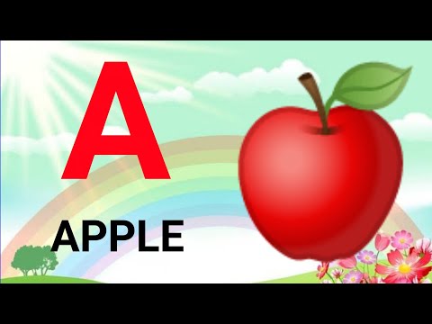 apple, a for apple, a for apple b for ball, alphabets, phonics song, abc song, Words, abcd rhymes