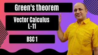 Green's theorem/ L11/vector calculus/vector integration in hindi iit Jam upsc maths bsc 1 maths