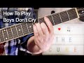 'Boys Don't Cry' The Cure Guitar Lesson