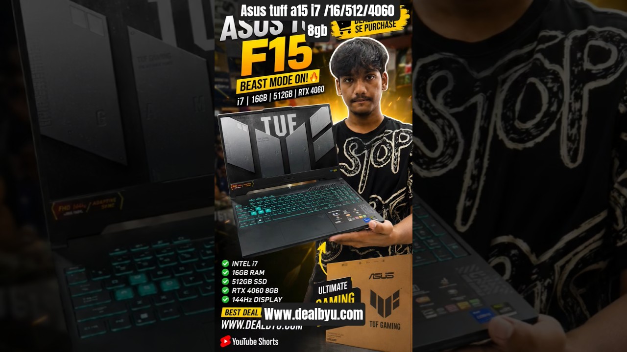 asus tuff f15 i7 _16/512/4060 #gamingcomputer #asus #hp #dell #computer #gaming #asuslaptops #ryzen7