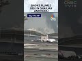 Smoke Plumes Rise In Sharjah And Dubai As Iranian Strikes Hit UAE Iran Missiles N18G