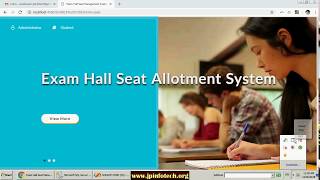 Exam Hall Seating Allotment System | Asp.net, C#.net Final Year Project
