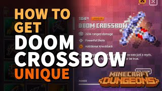 Where to get Doom Crossbow Minecraft Dungeons Unique Heavy Crossbow