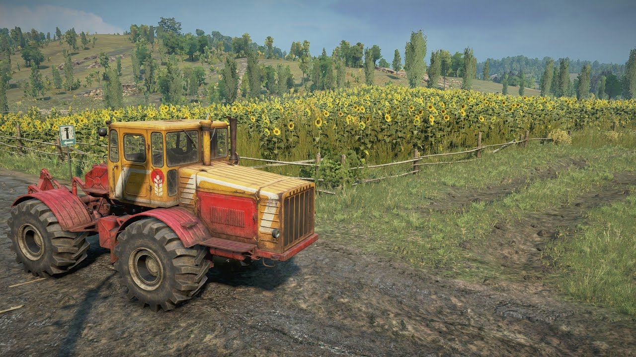 SnowRunner (PotatoRunner) Пашни №3 "Кировец К-7М" и Step 39331 "Pike"