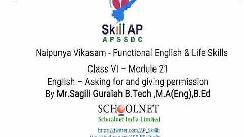 Asking and giving Permission - Class VI - Module 21 - Functional English