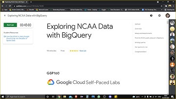 Exploring NCAA Data with BigQuery [GSP160] | Qwiklabs | Google Cloud Platform #LearnToEarn