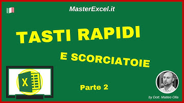 MasterExcel.it | Tutorial Tasti Rapidi di Excel parte 2 - Altri Tasti di Scelta Rapida