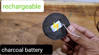 Homemade rechargeable battery Charcoal battery