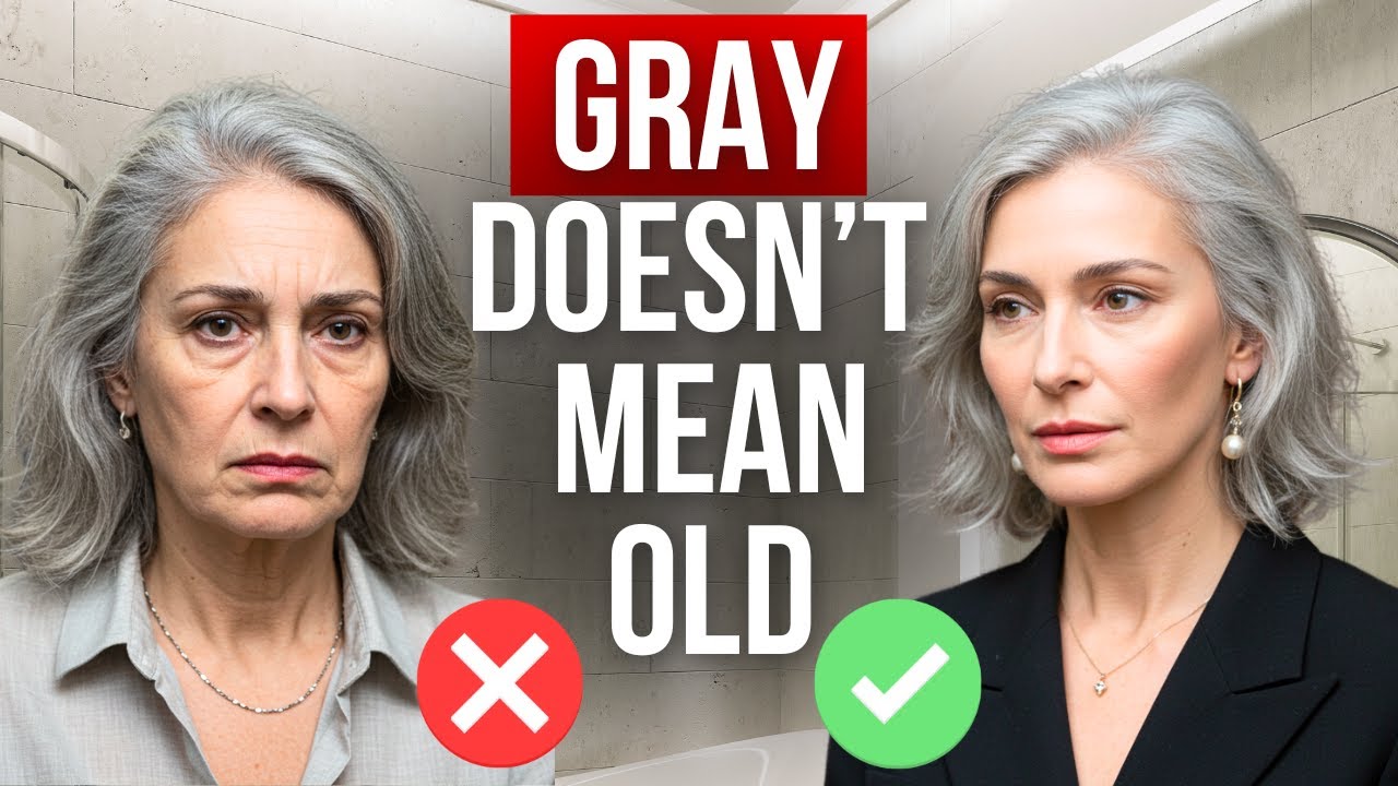 How To Style GRAY HAIR Without Looking OLD - YouTube