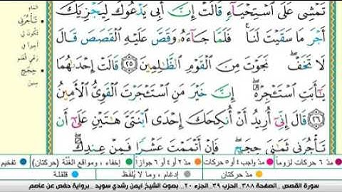 أيمن سويد سورة القصص مكتوبة